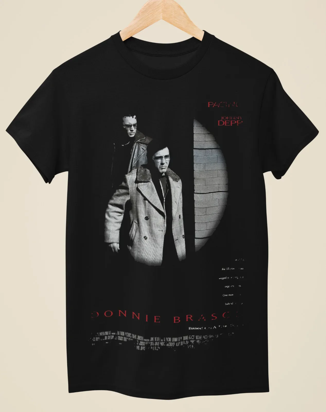 

Donnie Brasco — черная футболка унисекс в стиле постер фильма