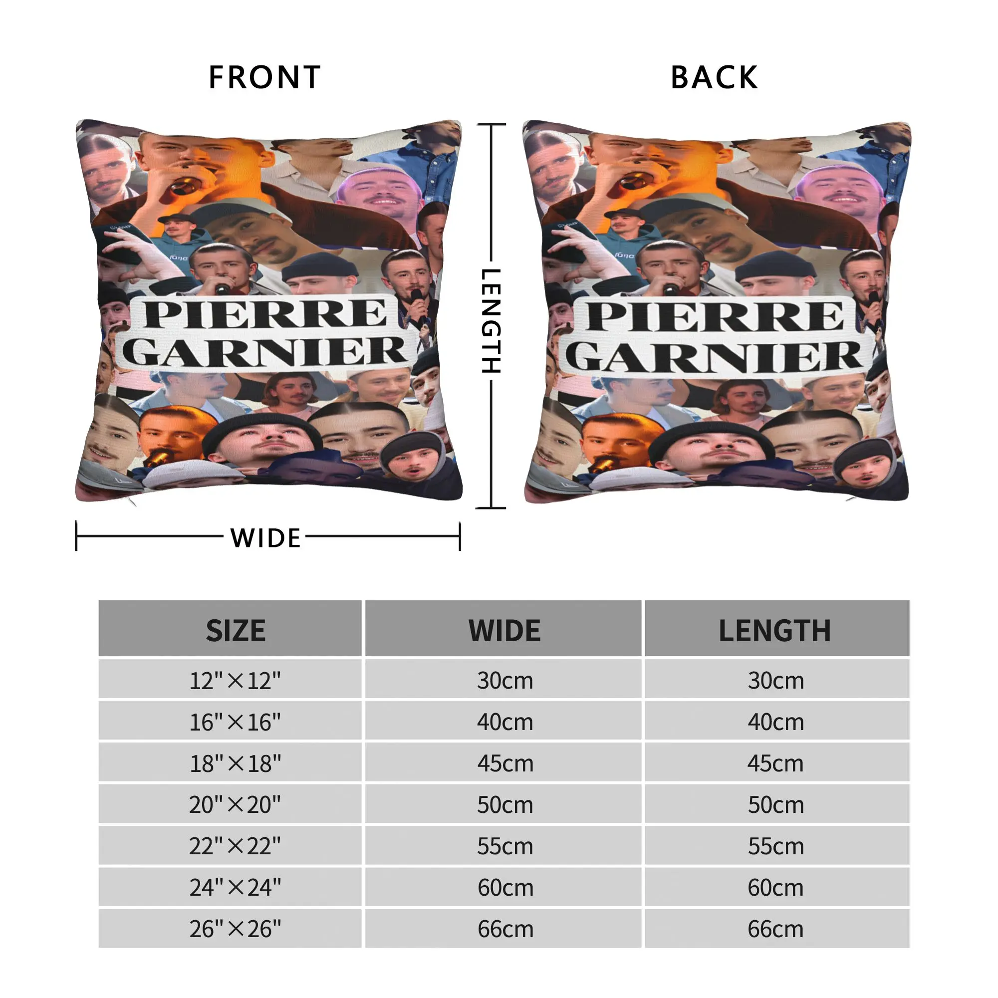 Pierre Edgar French Singer Pillowcases  Novelty Pillow Case For Living Room Bed Chair Print Pillow Cover