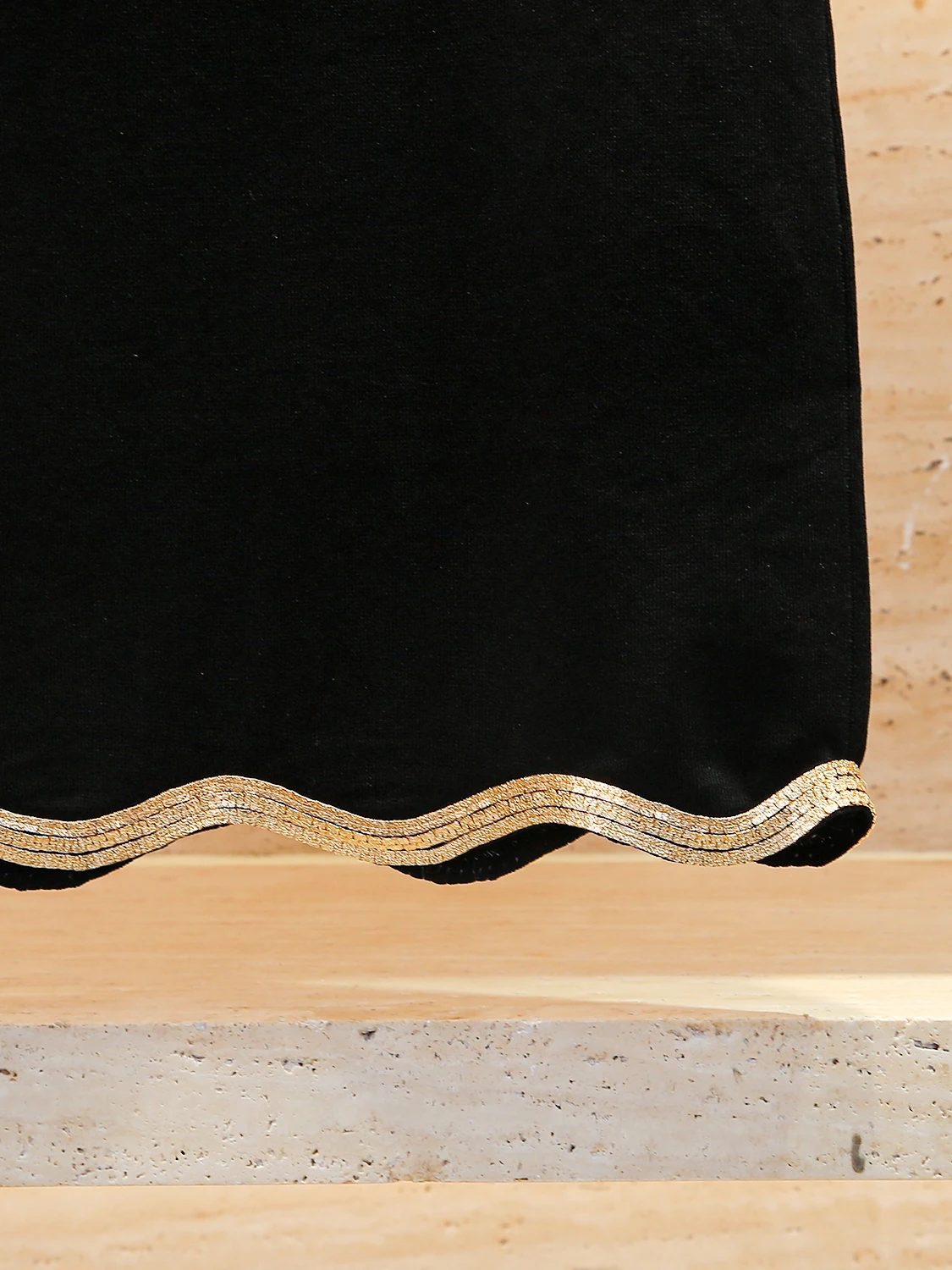 Falda Midi de Verano con Pedrería, Estilo Hepburn, Tejida, de Cintura Alta, Línea A, para Mujer