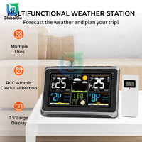 Multifunction Weather Station Alarm Clock Thermometer Hygrometer Wireless Sensor Sunrise Sunset Adjustable Backlight