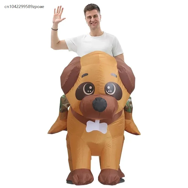 

Funny Role-playing Dog Inflatable Costume Puppy Suit Party Fancy Cute Halloween Carnival Adult Unisex Performance Costume Props