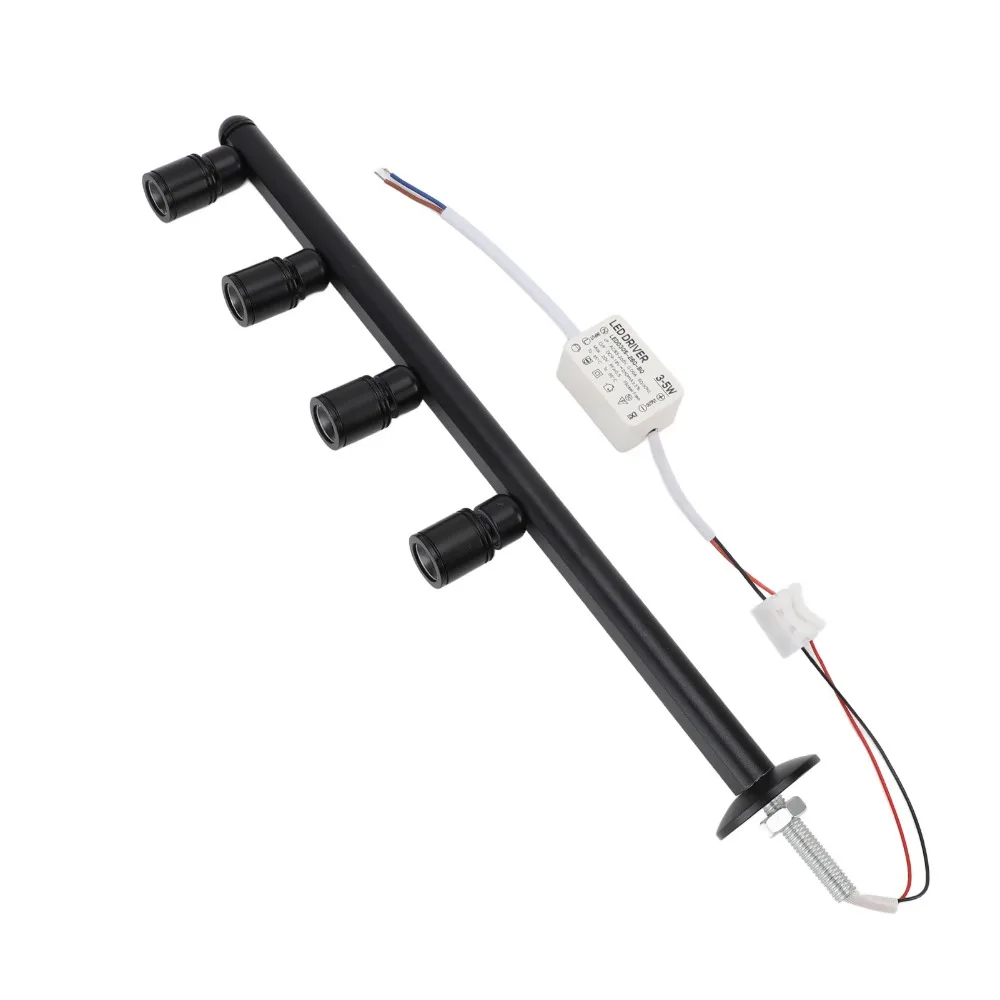 High Brightness 4 Head LED Spotlight 4W AC 85-265V Display Light Aluminum Alloy Adjustable LED Spot Light Jewelry Showcase