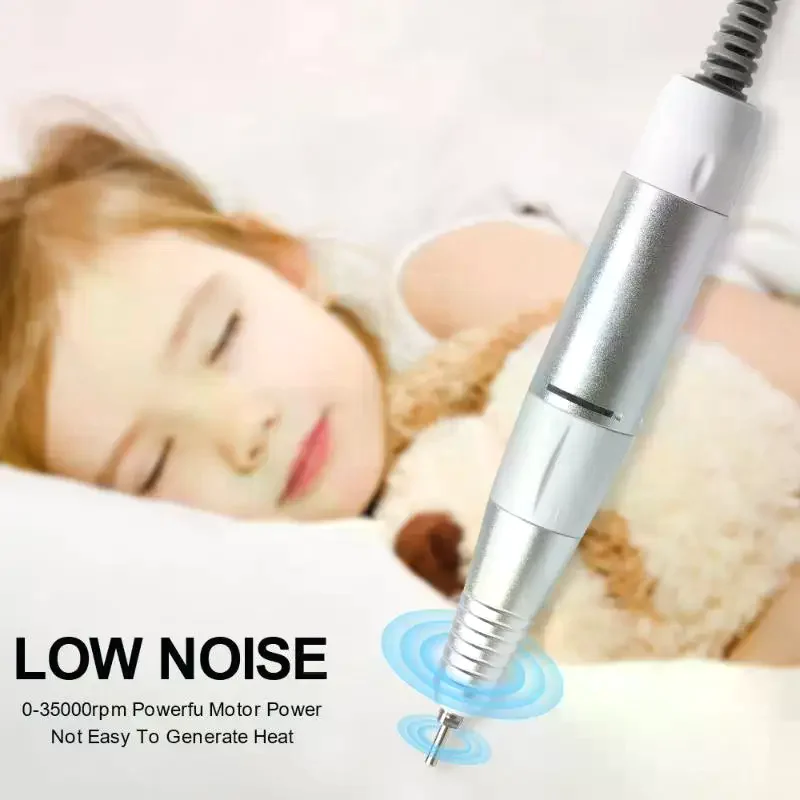Rękojeść do elektrycznej frezarki do paznokci 35000 obr./min, 5 pinów, wymienna końcówka do pedicure, narzędzie do manicure, akcesorium kosmetyczne