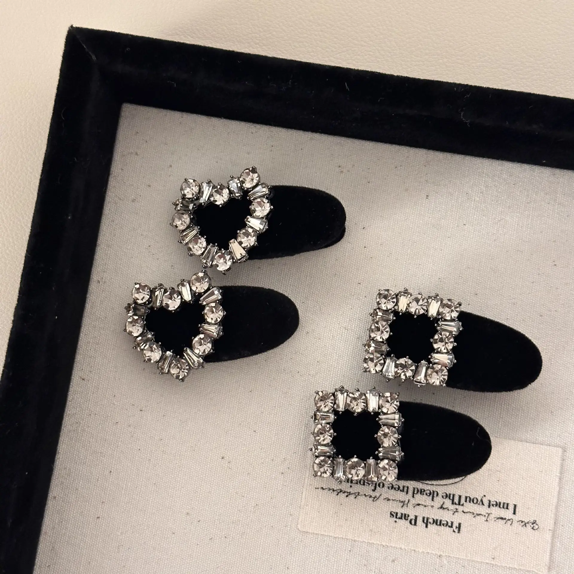 

Princess Hair Clip with Sparkling Rhinestones Korean Side Hair Clip Velvet Hairpins Hair Accessories for Women