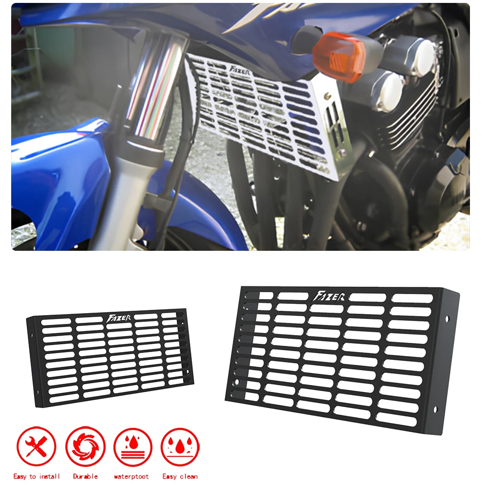 Motorcycle FOR YAMAHA FZS600 FAZER 1998-2004 2003 2002 2001 2000 1999 CNC Radiator Grille Guard Protection Cover FZS 600 Fazer S