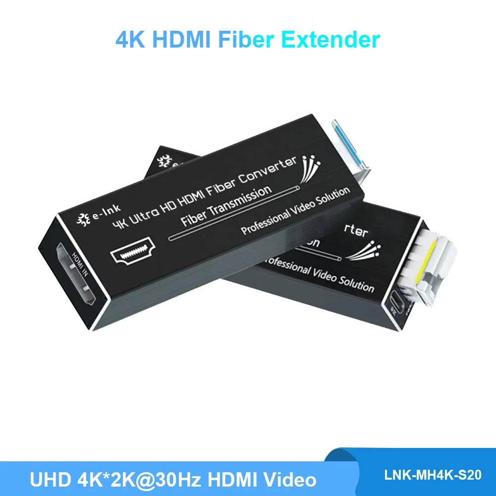 

Mini 4K HDMI Fiber Extender UHD 4K HDMI to Fiber Converter with SFP Module Single Mode Single Fiber 20KM