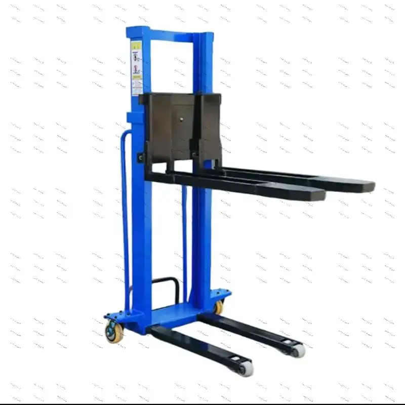 Manual hydraulic cargo pushcart 1.3-meter electric lifting platform flatbed truck loading and unloading vehicle