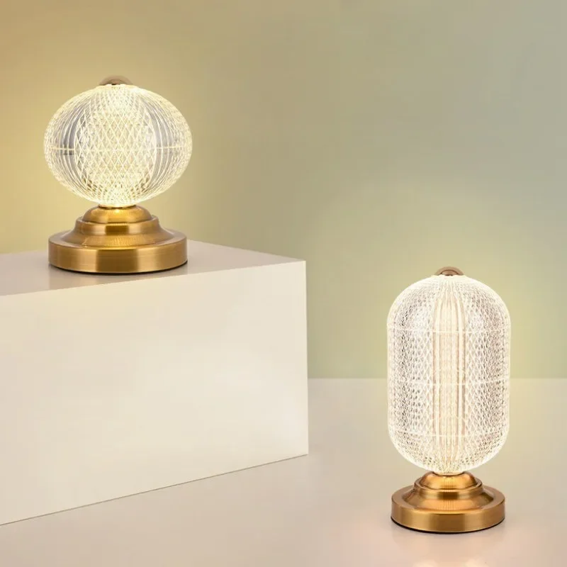 

Woodcarving Crafts Online Celebrity New Charging Touch Desk Lamp Bedside Lamp Dimming Desk Lamp Modern Creative Nightlight