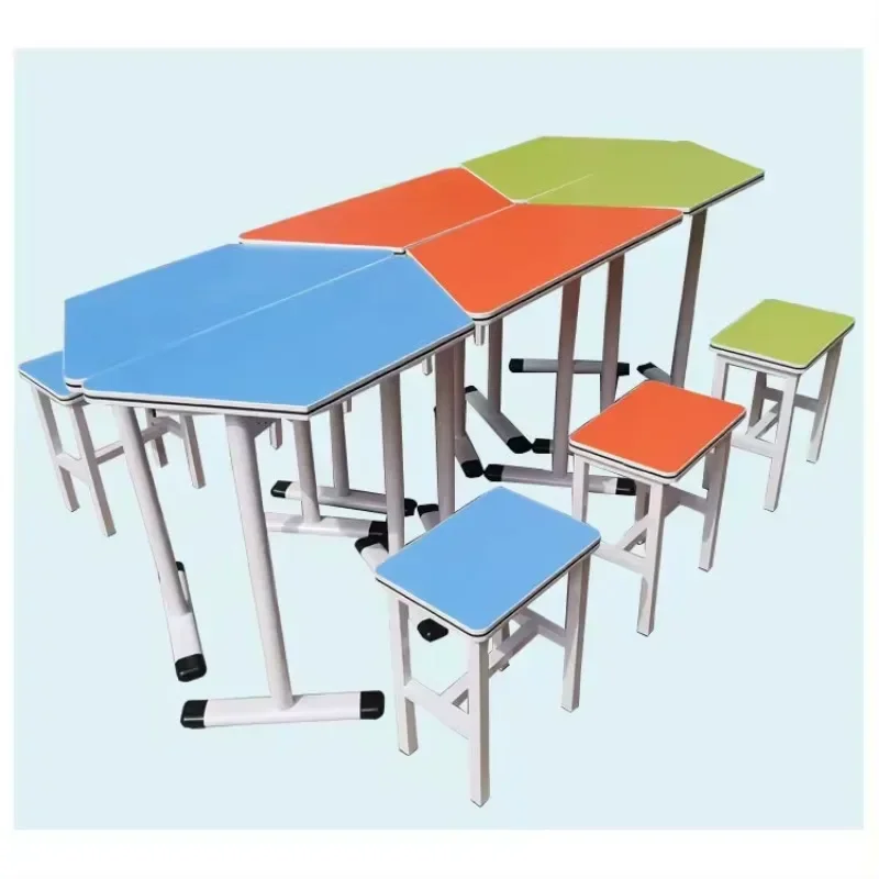 New Design Hexagon School Desk for Smart Classroom Modern Furniture