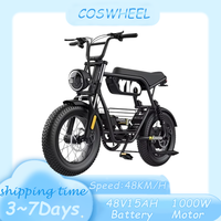 Have Center Shelf Electric Bicycle COSWHEEL Y16 1000W Motor 48V15AH Lithium Battery Electric Bike16 Inch All terrain Tire E-Bike