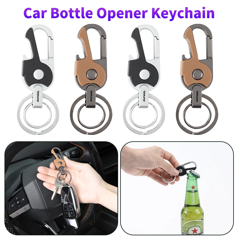 Car Bottle Opener Key Chain Metal Keyring Pendant Decoration Interior For Great Wall Haval F7 H6 H2 H3 H5 H7 H8 H9 M4 F7X F7H H