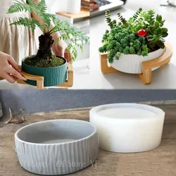 Versatile Silicone Mold For Diy Crafts - Flower Pot ,Terrazzo Arts, Gypsum Cement Bowls,Plaster Vessel Casting Molds for Home