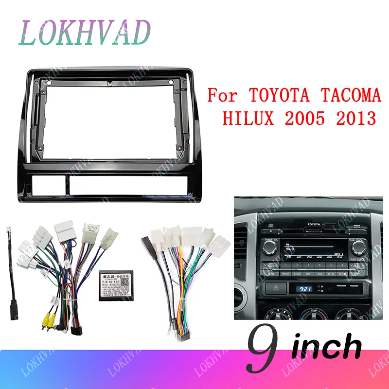 

Для TOYOTA 2005-2013 TACOMA 9 дюймов автомобильный DVD-плеер CD радио Android стерео жгут экраны навигация приборная панель кабельная рамка canbus