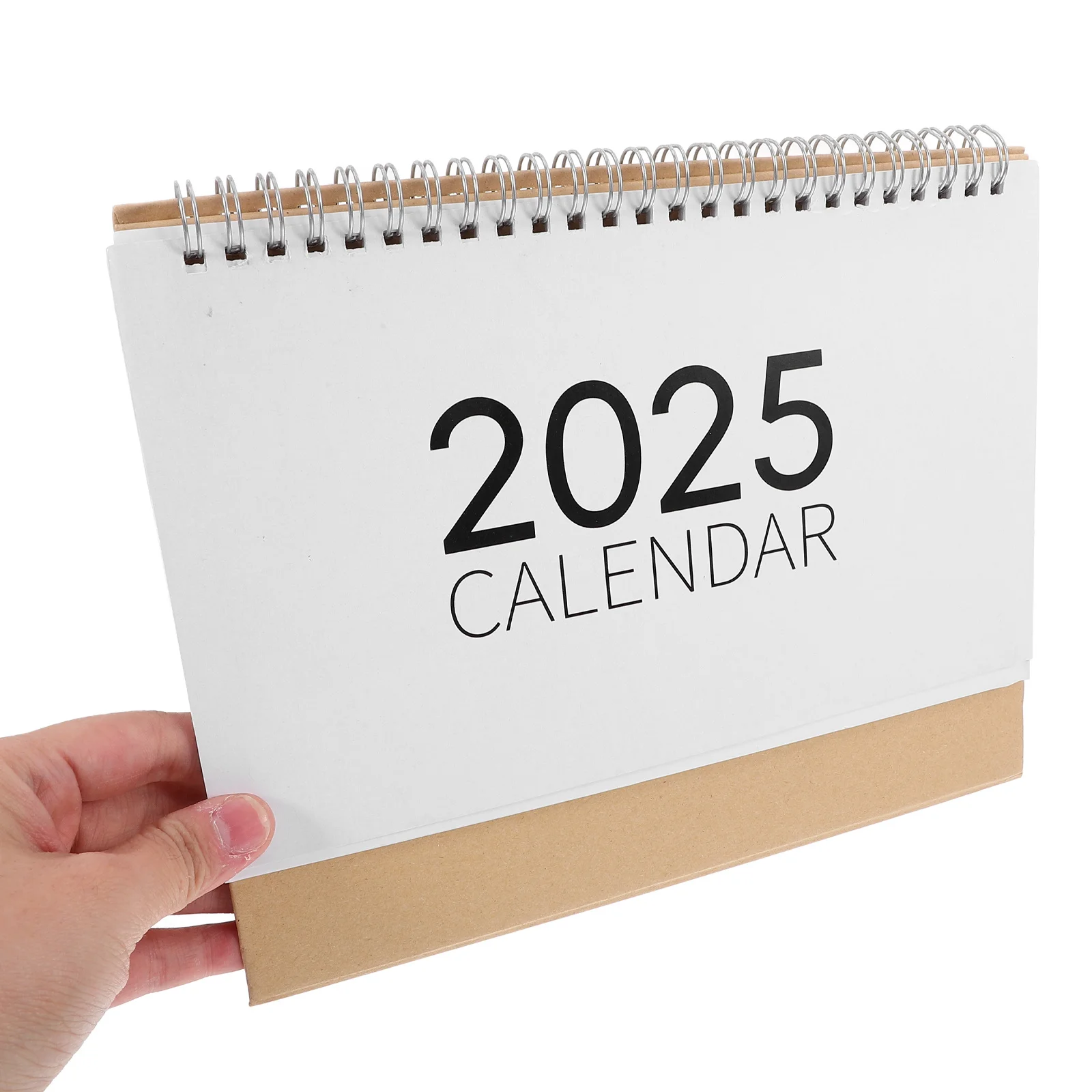 Daily Calendar Desk Planner Simple Design Thick Paper No Ink Bleed Foldable Standup Desktop Calendar For Office Home Decor