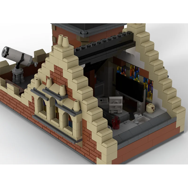 Moc Modular British Oxford Style Architectural University Model DIY Montage Baustein Spielzeug Kindergeburtstagsgeschenk