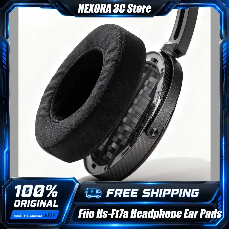 

FiiO HS-FT7A Over-Ear Headphone Ear Pads for FiiO FT7 3D Fiber Velvet Ear Cushions Soft Skin-Friendly Breathable Earmuffs Parts