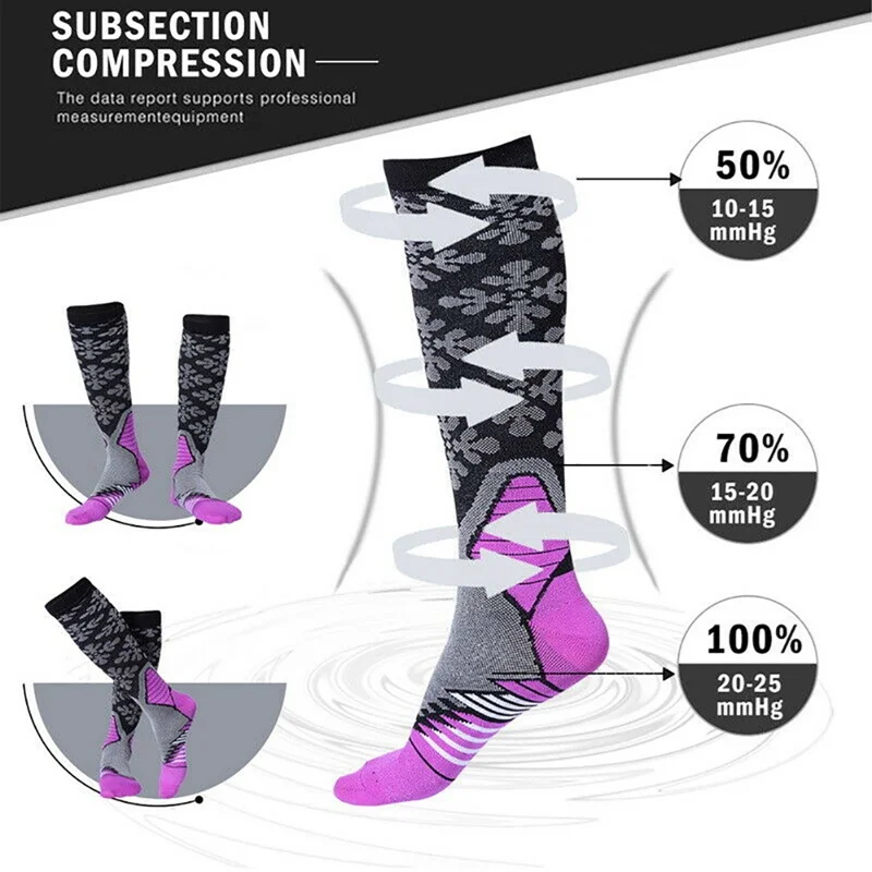 1/2/3Pairs Spataderen Mannen Compressie Sokken Fit Running Voetbal Kous Mannen Vrouwen 20-30 Mmhg Atletische Sportsokken