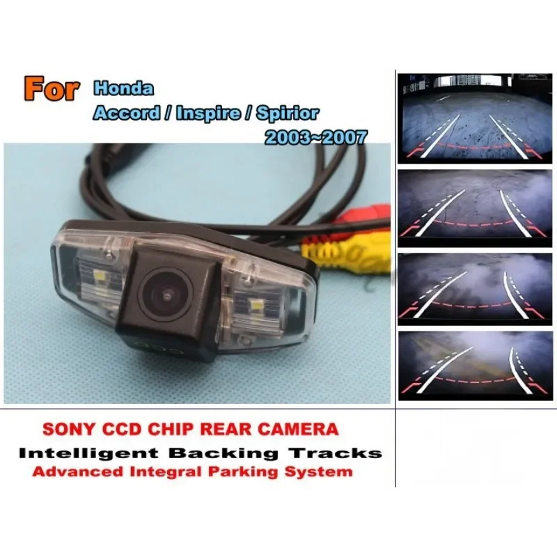 

For Honda Accord / Inspire / Spirior 2003~2007 Intelligent Car Parking Camera / with Tracks Module Rear Camera CCD Night Vision