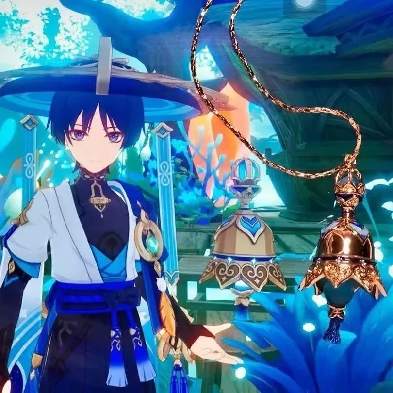

Genshin Impact, fan merchandise, Sankei Specialized Martial Arts necklace, Tulai High-end Pavilion Bell Collarbone Chain