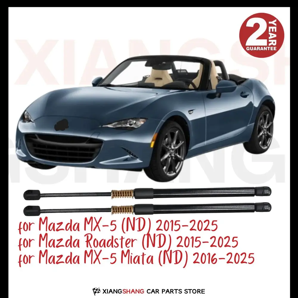 

2pcs Rear Tailgate Damper for Mazda MX-5 (ND) 2015-2025 WITH SPRING Trunk Boot Gas Charged Gas Struts