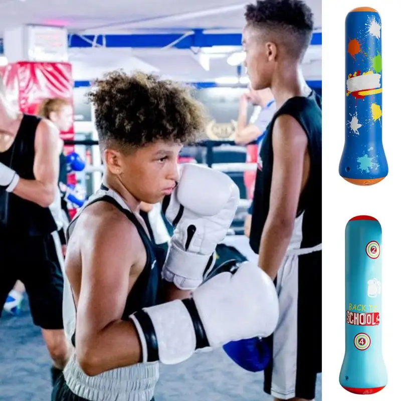 

Kids Punching Bag Inflatable Sandbags Boxing Bag Fun Bounce Back Boxing Bag Punching Stand Bag With Pump For Children Strength