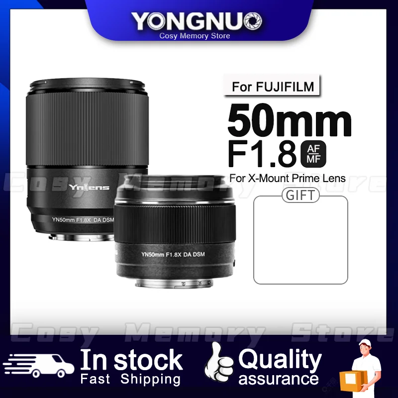 

Объектив YONGNUO YN50mm F1.8X DA DSM PRO для камеры Fujifilm X Mount