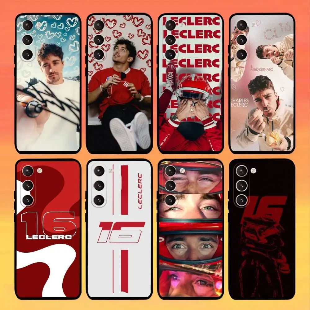 

C-Charles F1 L-Leclercs 16 Phone Case For Samsung Galaxy A73,A72,A71,A70,A53,A52,A51,Others Soft Black Cover