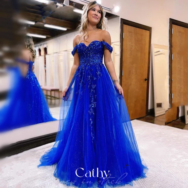 Sapphire blue shops party dresses