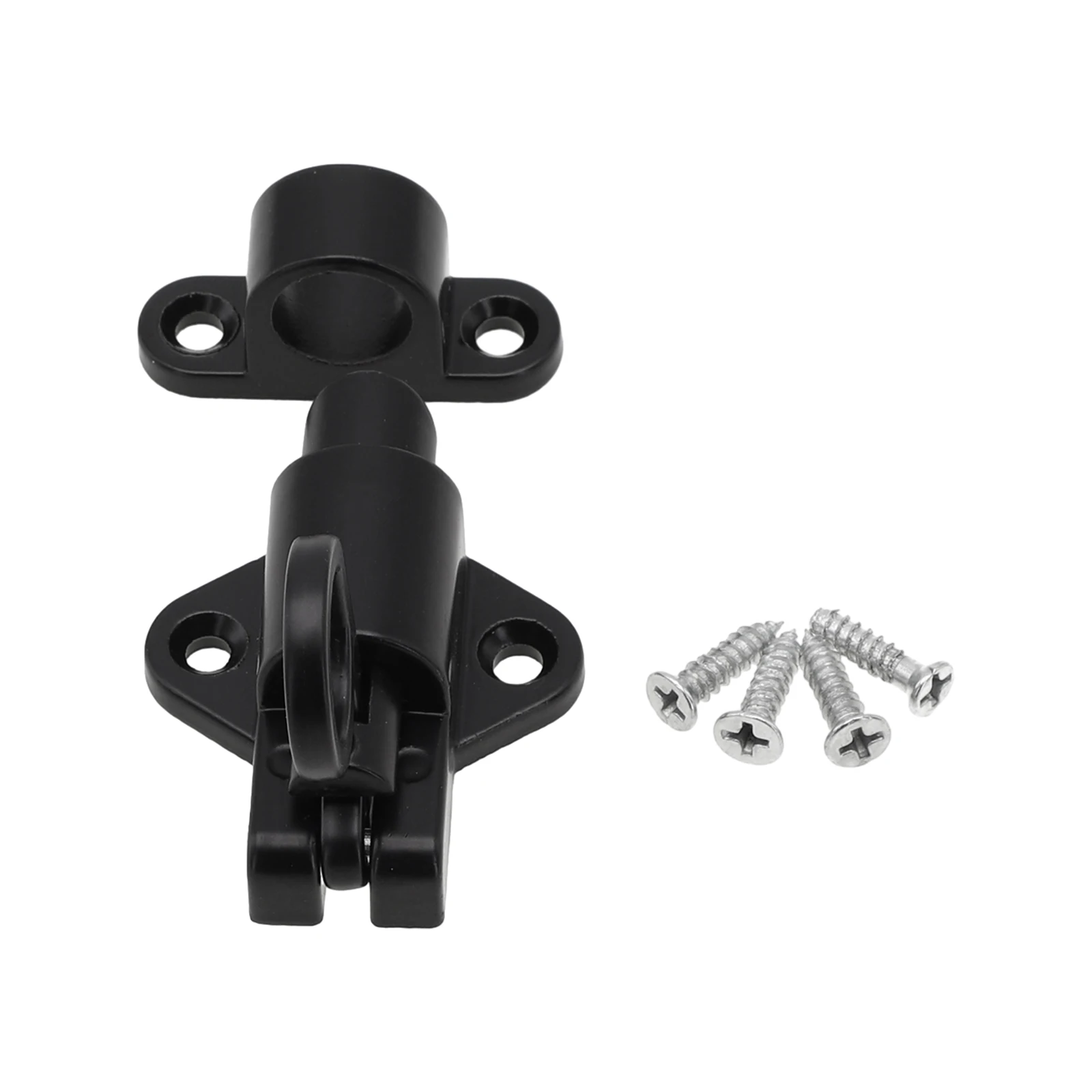 Bolt Latch Lock Pull Spring Door Ring Safe Security W/ Screws Window 2 Color Aluminum Useful 2019 High quality