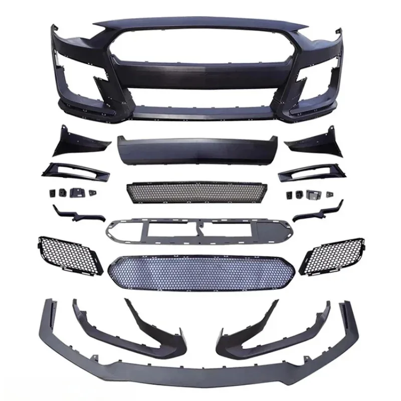 

GT500 Style Car Front Bumper Lip Grille Body Kit for Mustan 2018-2022