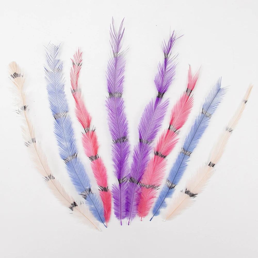 100PCS/lot Natural Feather Tassel Silk 15-18cm/6-7inch Feathers Hair for DIY Jewelry Earrings Making Accessories Clothing Decor