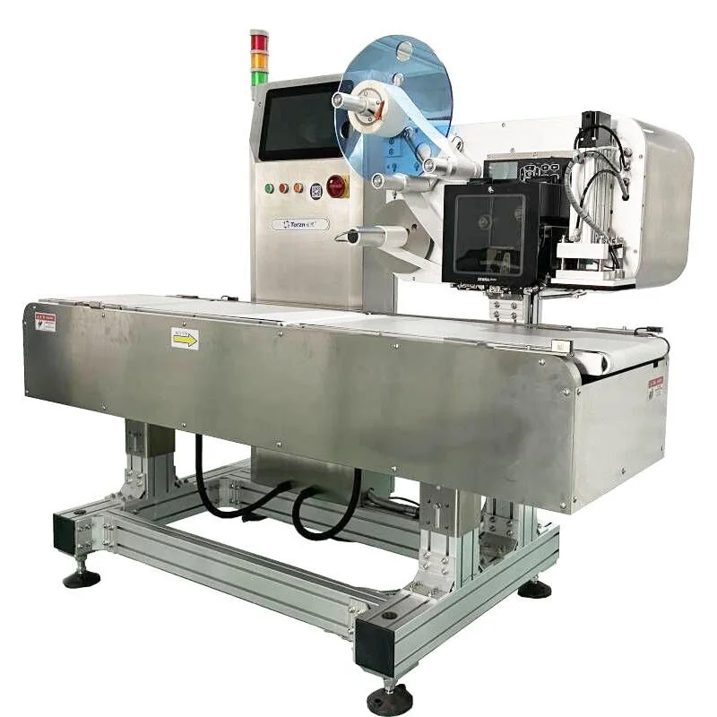Food Grade Universal High Precision Pneumatic PLC Core Automatic Labeling Machine Easy Operation
