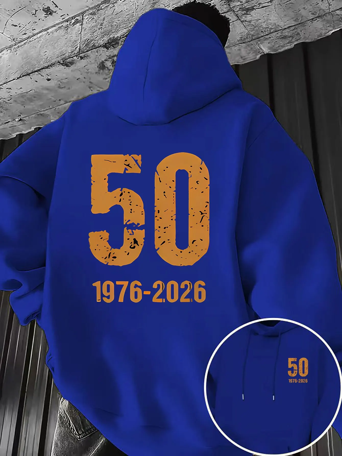 Men'S Hooded Sweatshirt, Front And Back Double-Sided Print Pattern Design Casual Hooded Top, Comfortable And Versatile for D