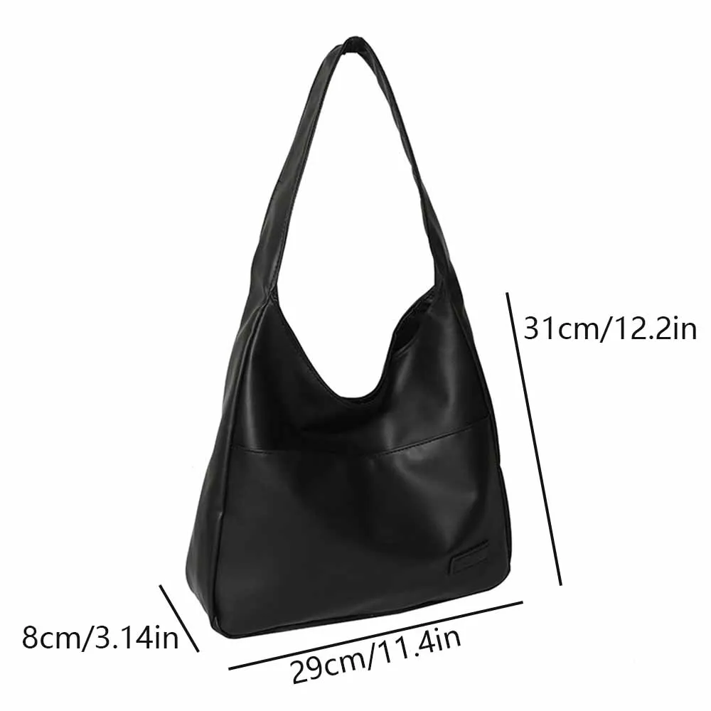 Fashionable and Minimalist Retro Shoulder Bag, Handbag, Casual Commuting Trend, Large Capacity Tote Bag-ll