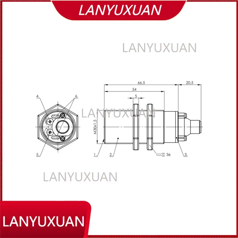 New & Capacitive Sensors BCS M30BBM2-PPM20C-S04G Capacitive Proximity Switches BCS004M for Object Detection