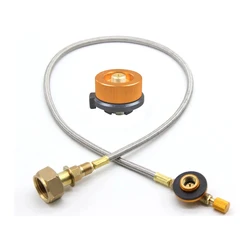 Europe Outdoor Camping Gas Stove Gas Tank Inflation Joint Camping Gas Tank Interconnection Pipe Refill Adapter