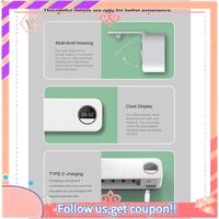 Upgraded UV Toothbrush Storage Sterilizer Rechargeable Tooth Brush Holder Wall-Mount With LED Display Bathroom Accessories