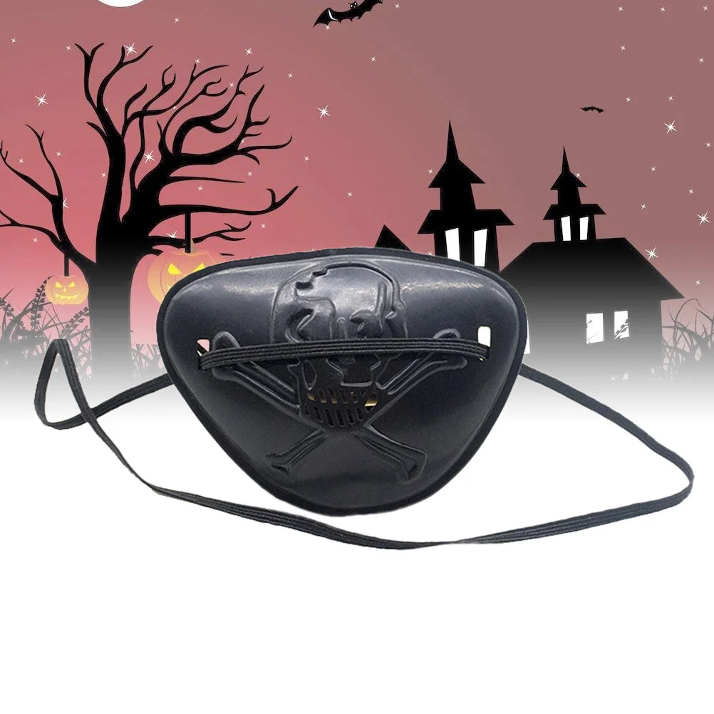 1 個のアイパッチ小道具、海賊コスチュームアクセサリー用のスカルを含む 4 つのパターン、ハロウィンドレスアップ子供大人パーティー