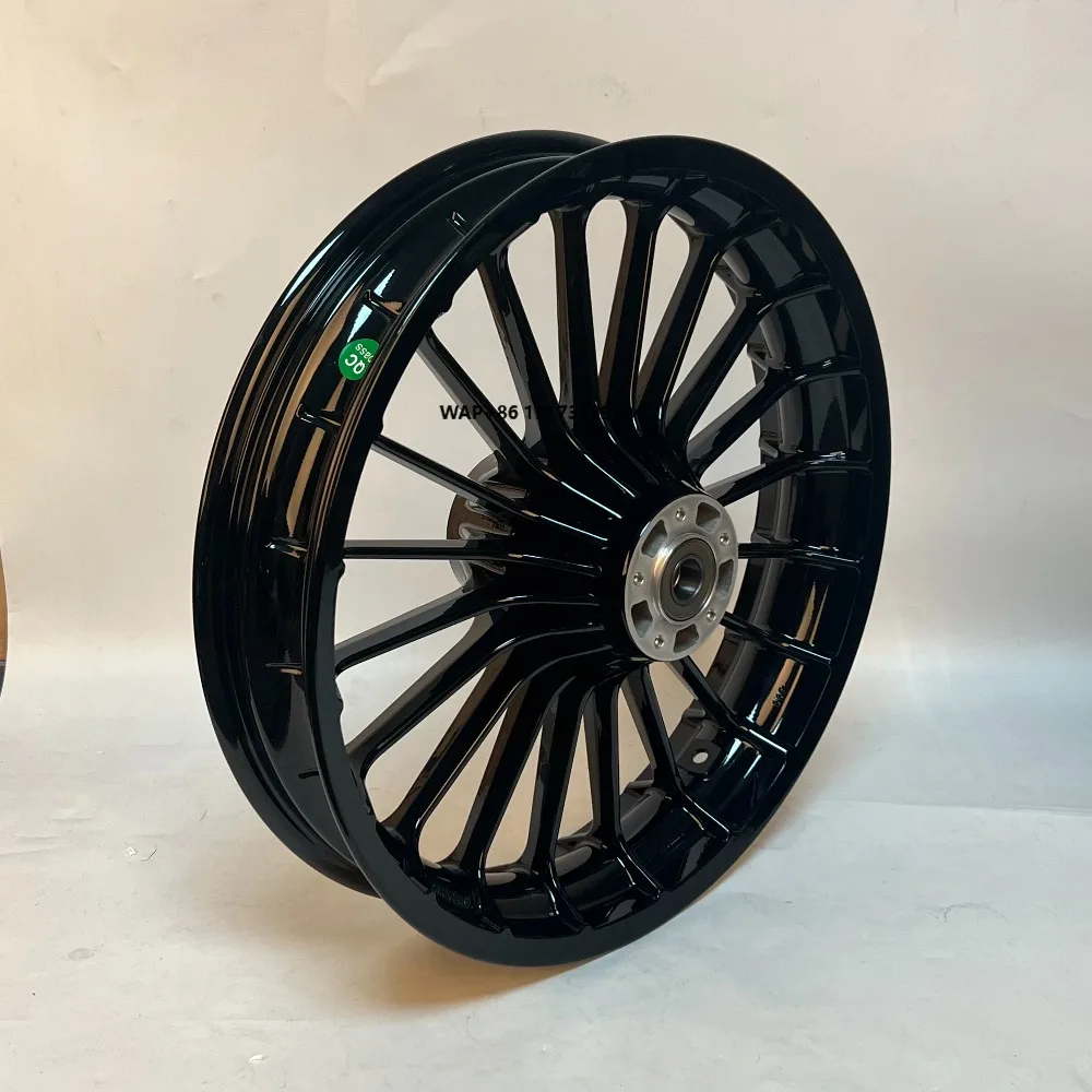 

19*3.5 ''front 18*5.5''rear Gloss Black Turbo Wheels Rims for 14-later Touring, Tubeless