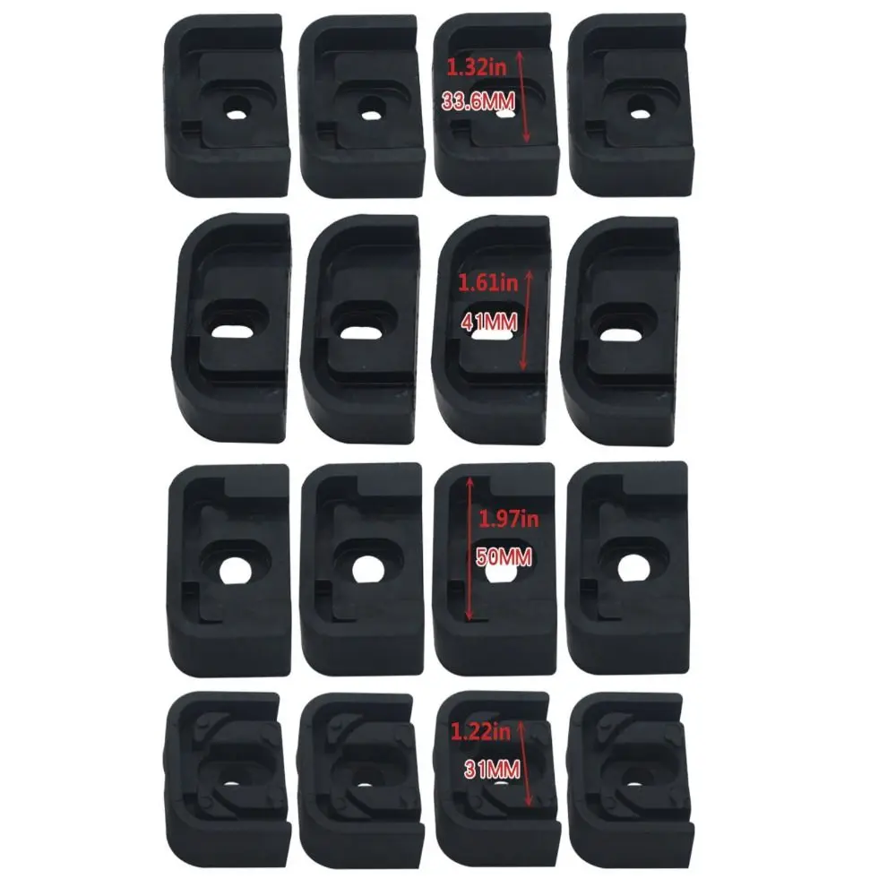 4Pcs Rubber Air Conditioning Rubber Mount Shock Pads Raised Base Anti Vibration Pad Damper Absorbing Vibration Damping Pad