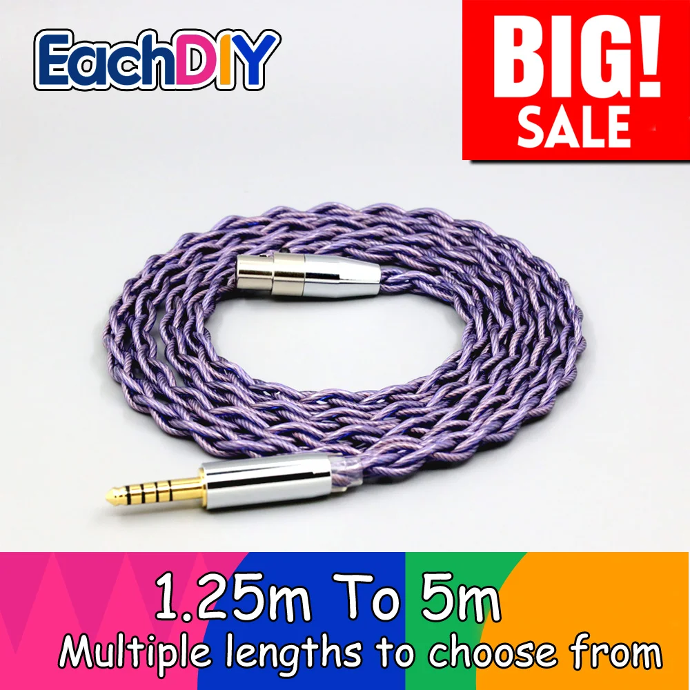 

Type2 1.8mm 140 cores litz 7N OCC Headphone Cable For Beyerdynamic DT1770 DT1990 PRO AKG K181 pro 2015 M220 LN007908