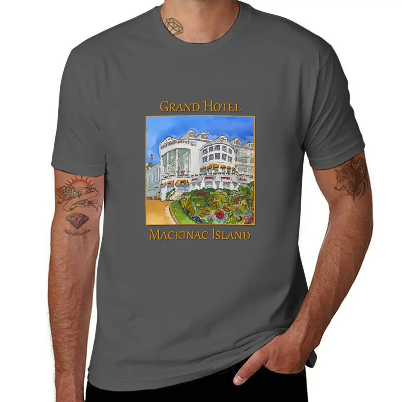 

Grand Hotel in Mackinaw Island, Michigan - WelshDesigns T-Shirt t shirts for man slim fit man t shirts graphic T-Shirt