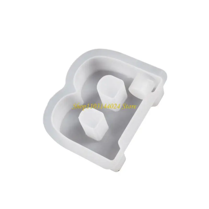 N5KE Holder Mold Letter Shaped Stand Mould Silicone Material