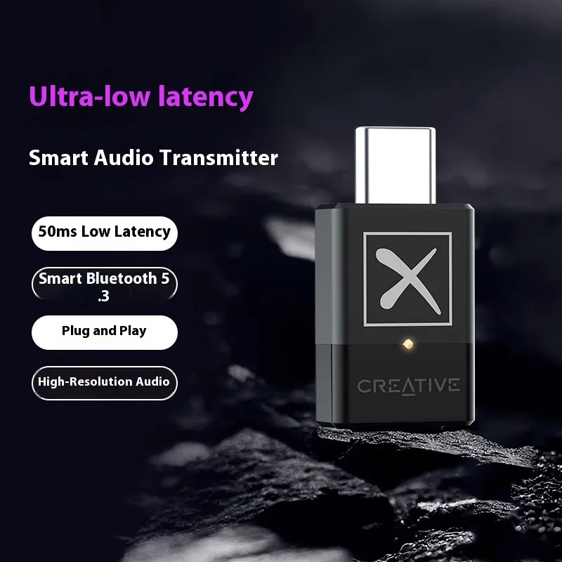 الإبداعية BT-W5 بلوتوث 5.3 جهاز إرسال سمعي APTX الأسرة دلو PCPS4PS5SSWITCH اتصال متعدد النقاط الألعاب المحمولة #3