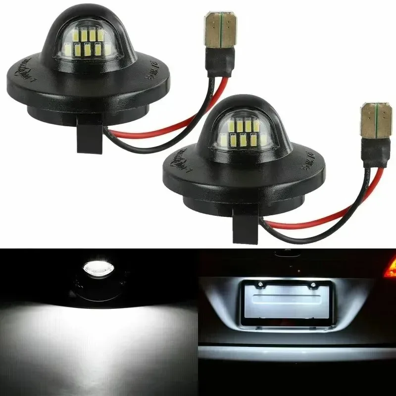 ل LED رقم الترخيص لوحة ضوء D F-150 90-14 Superduty F-250 F350 F-450 F-550 90-16 إكسبيديشن 97-02 الحارس 83-11 2 قطعة