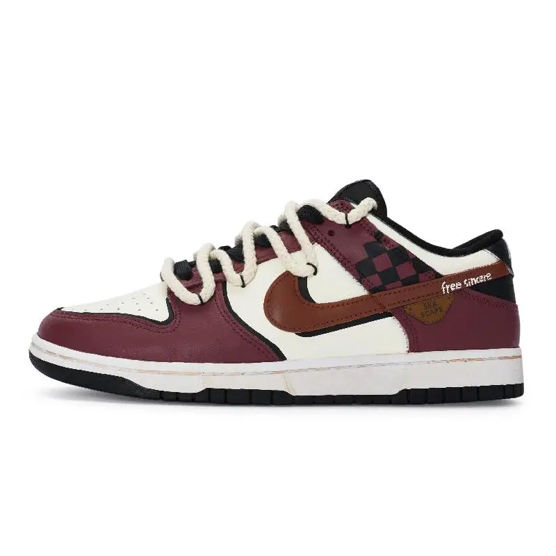 

[Custom Female magic Academy]Nike Dunk Skateboard Shoes Women's Low-Top White