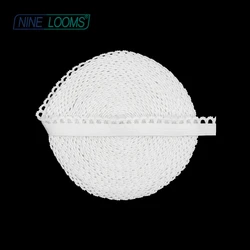NINE LOOMS Picot Loop Lace Trim Elastic 3/8
