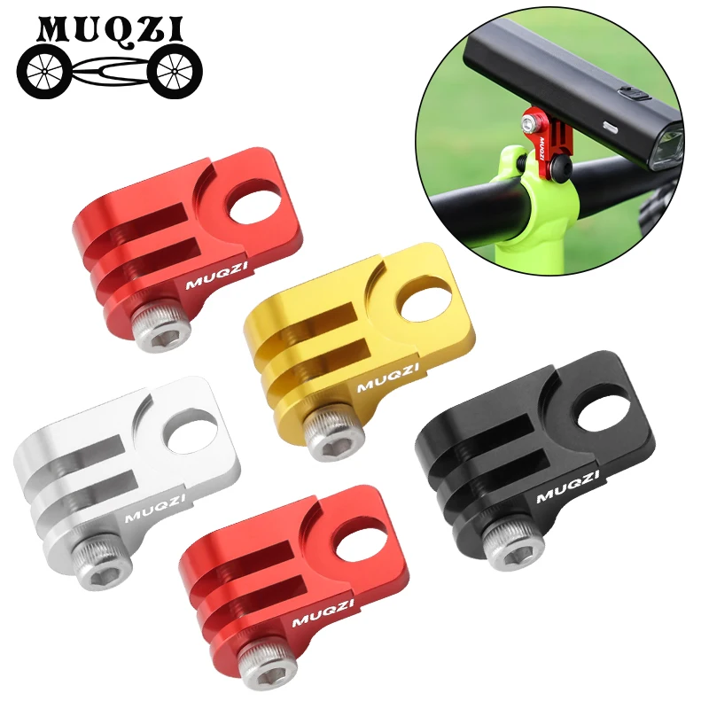 MUQZI For Brompton Folding Bike Light Holder Bicycle Lighting Lamp Mount Adapter Computer Holder Base Bicycle Accessories