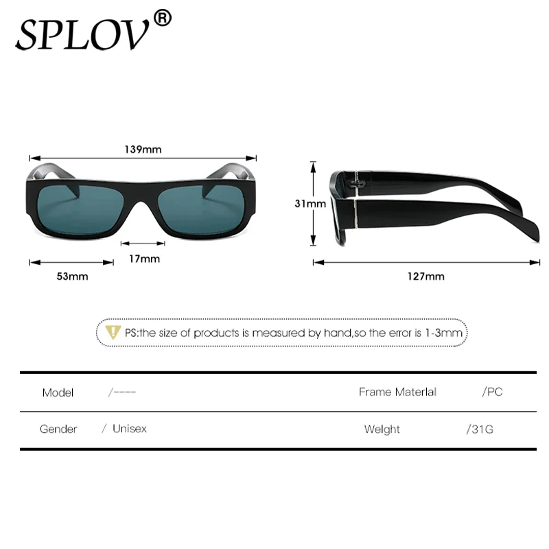 Retro Small Rectangle Women Sunglasses Men Fashion Shades Champagne Purple Eyewear Black Trendy Square Gafas De Sol UV400