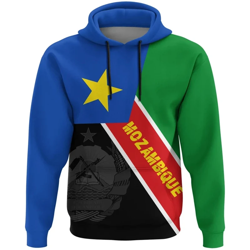 

Mozambique Flag Map 3D Print Hoodie For Men Clothes Casual Daily Hoody National Emblem Pattern Sweatshirts Africa Clothing Male